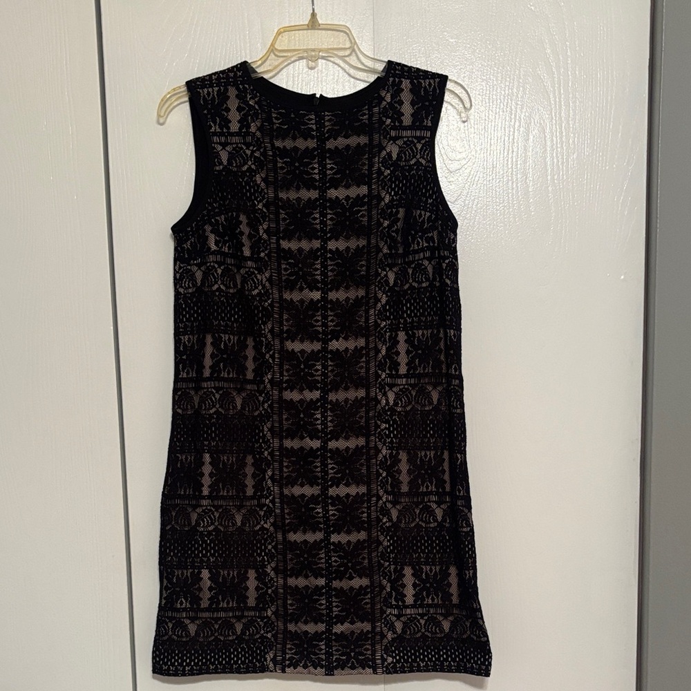 Maggy London Black Lace Mini Dress